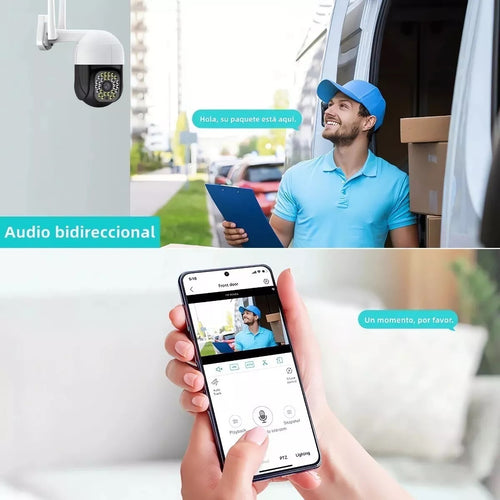 Camara Seguridad Robotica IP Wifi Full HD1080p PTZ 360° Zoom