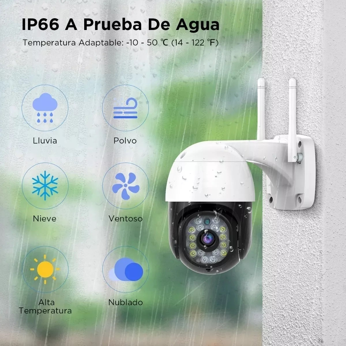 Camara Seguridad Robotica IP Wifi Full HD1080p PTZ 360° Zoom