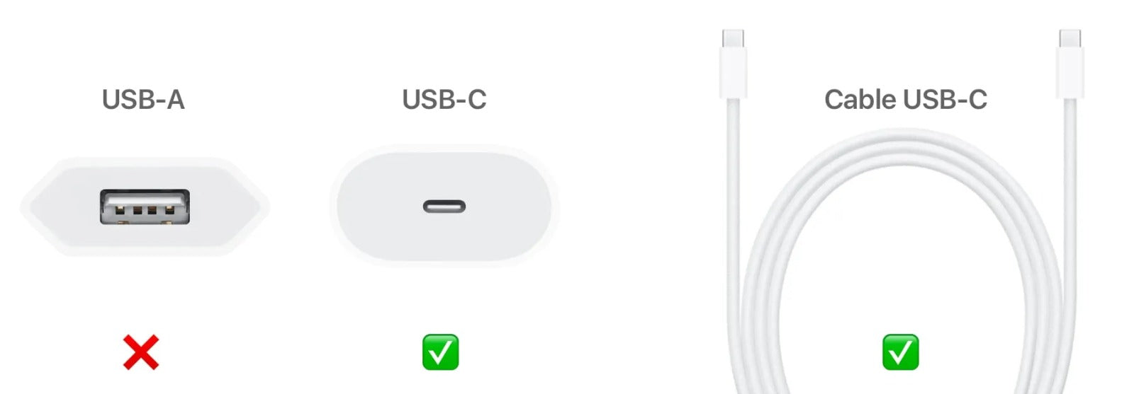 Cargador Completo Iphone 20W (USB-C a USB-C)