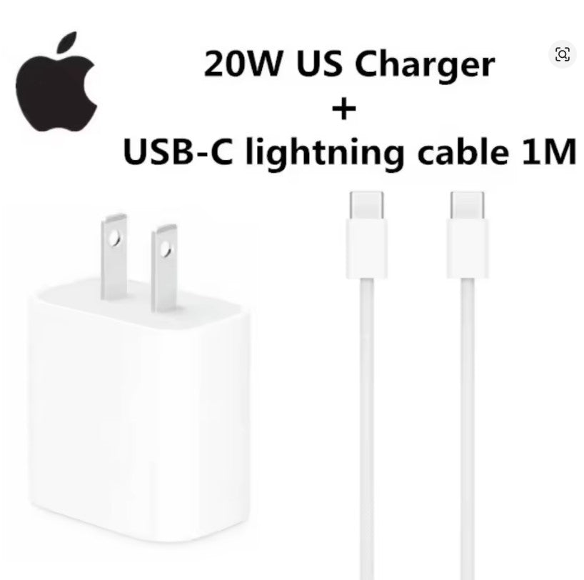Cargador Completo Iphone 20W (USB-C a USB-C)