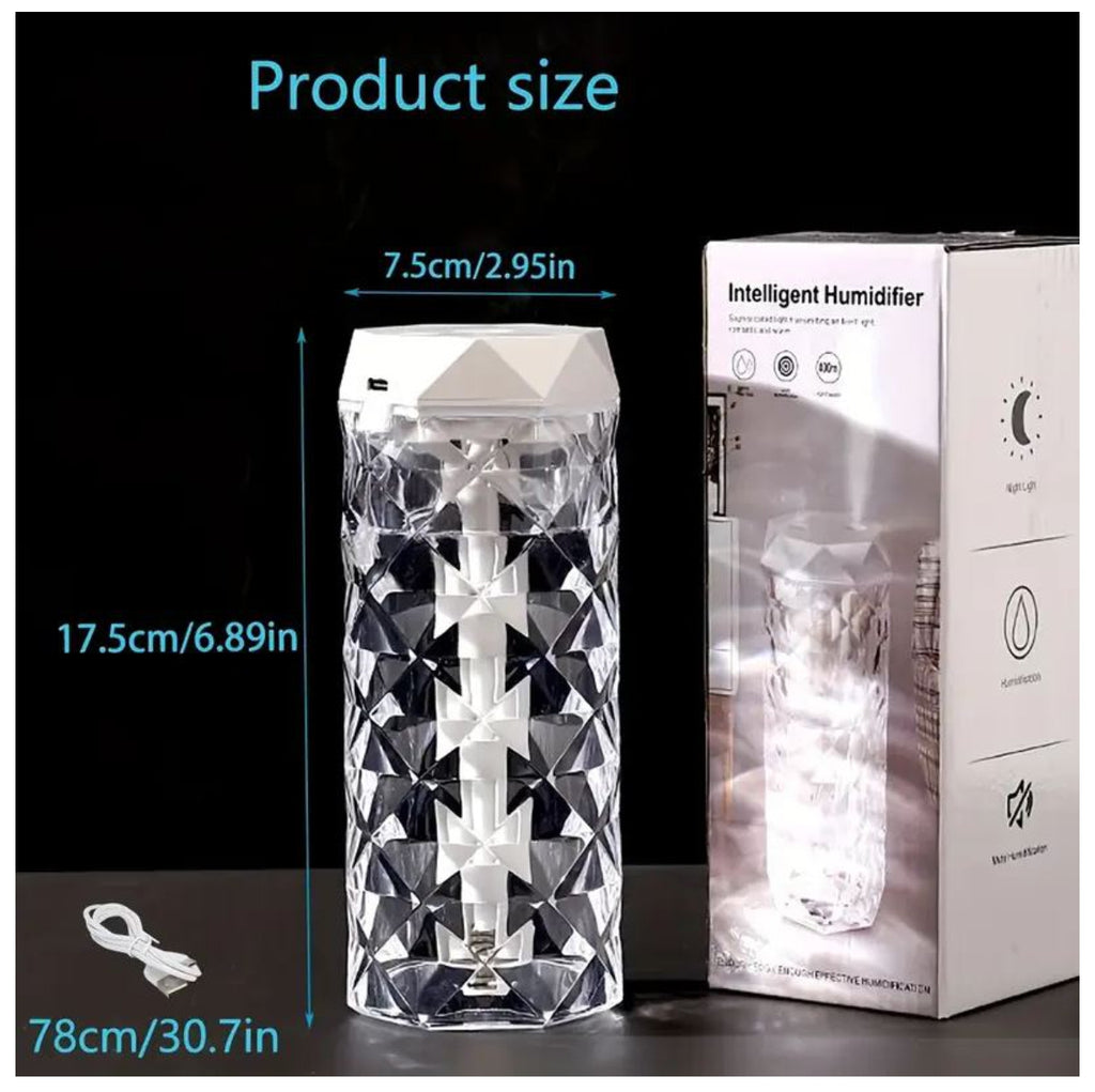Lampara RGB Humificador Cristal
