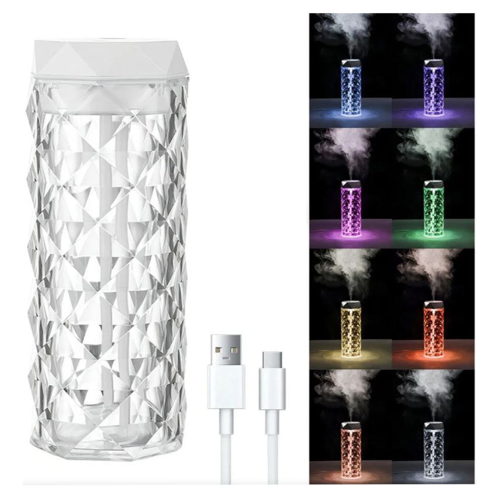 Lampara RGB Humificador Cristal