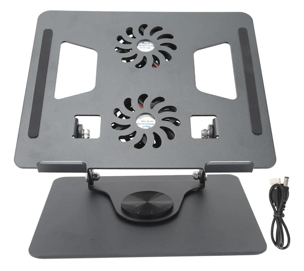 Soporte Para Portatil Metalico 360° con ventilador