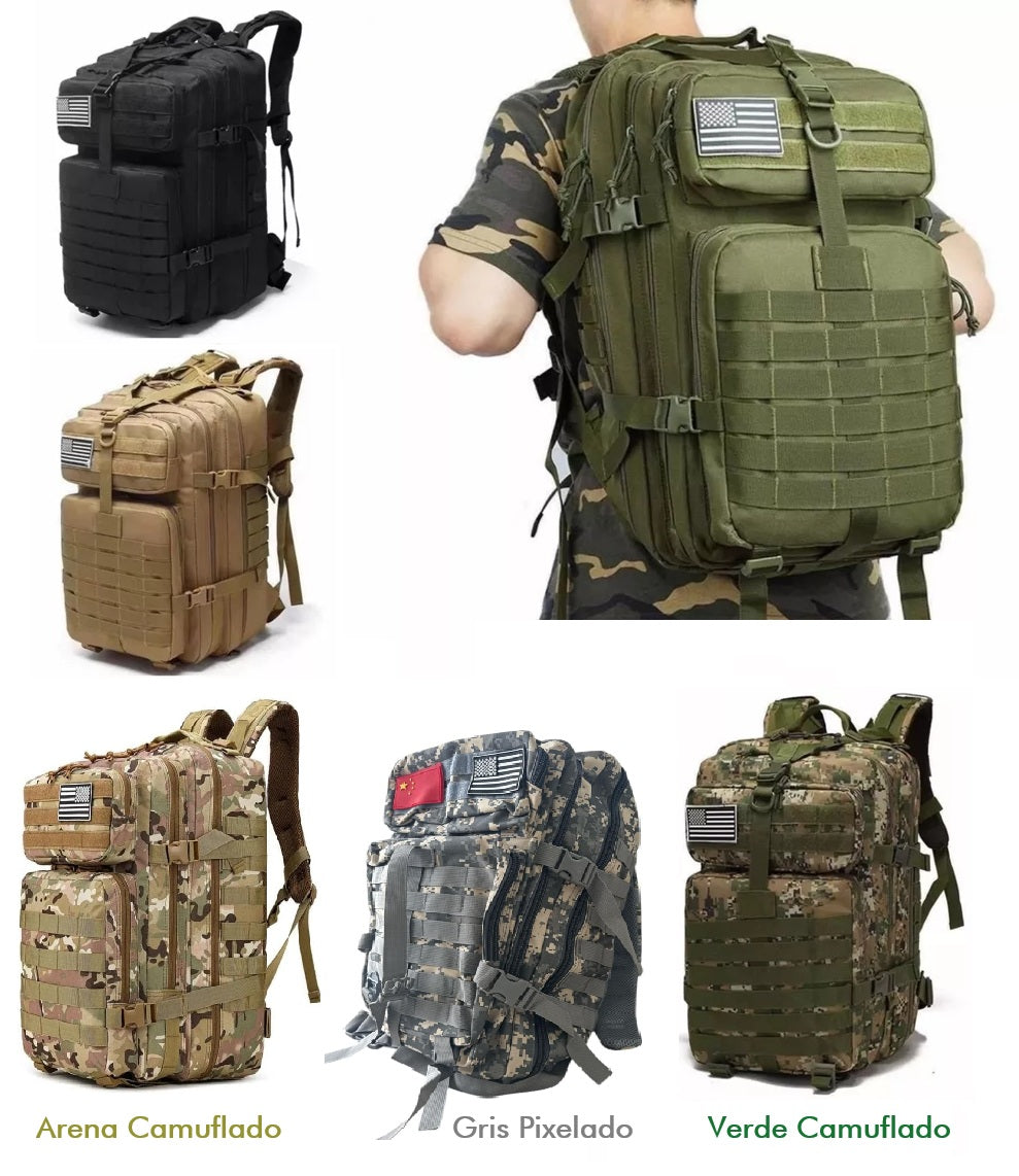 Mochila Táctica Militar Morral Viaje 50L
